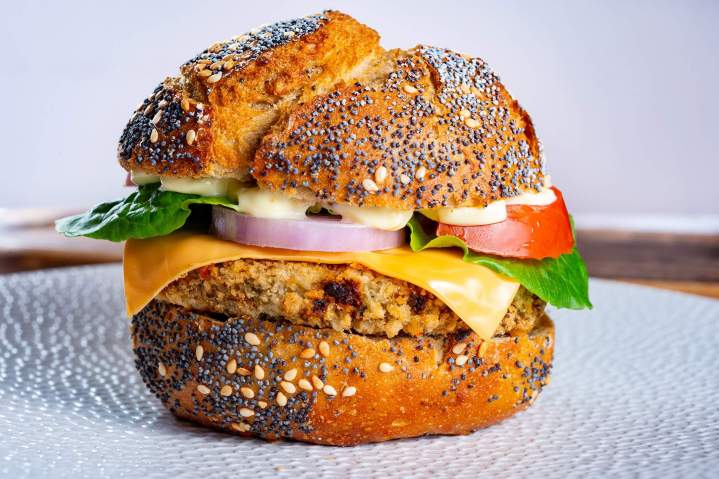 Burger vegé frais Martinique